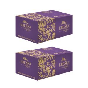 Kressa Premium Ultrasoft 3-Ply Face Tissue Box | 100 Pulls Per Box