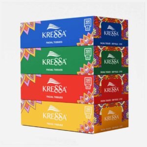 Kressa 2 Ply Facial Tissue Festive Box | 100 Pulls Per Box
