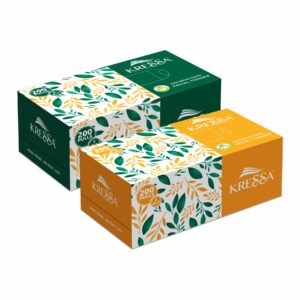 Kressa 2 Ply Face Tissues | 200 Pulls Per Box