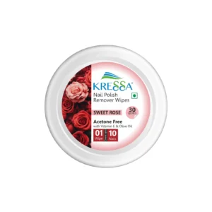 Kressa Acetone-Free Nail Polish Remover Wipes | Sweet Rose