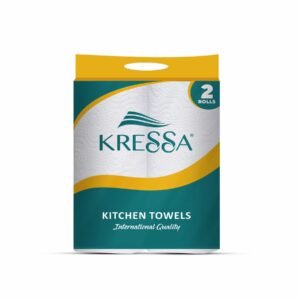 Kressa Kitchen Towel Roll 2in1 | 2 Ply | 120 Pulls Per Roll