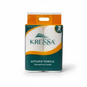 Kressa Kitchen Towel Roll 2in1 | 2 Ply | 120 Pulls Per Roll