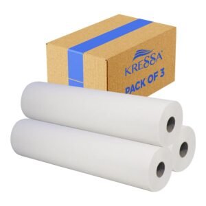 Kressa Hospital Bed/Couch Roll | Width 55 cm | 100 Meters Per Roll | Virgin Paper, Unbleached, Chlorine Free