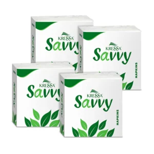 Kressa Savvy Tissue Paper Napkins | 1 Ply | 70 Pulls Per Pack