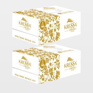 Kressa Ultrasoft 3-Ply Face Tissue Box | 100 Pulls Per Box