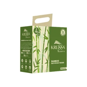 Kressa Konserve Bamboo Toilet Roll | Unbleached 3 Ply | 4 Rolls x 220 Pulls