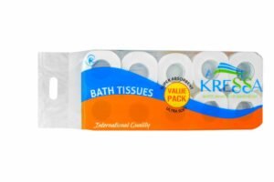 Kressa Bathroom Tissue Roll | 2 Ply | 240 Pulls Per Roll