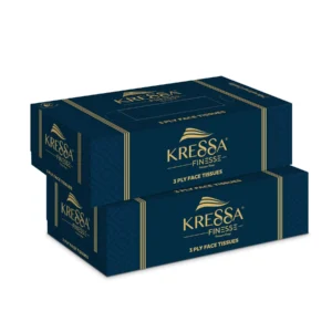 Kressa 3 Ply Face Tissue Box | 80 Pulls Per Box