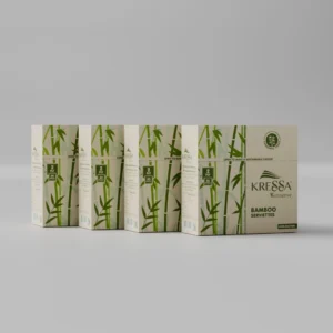 Kressa Konserve Bamboo Napkins | 2-Ply, 50 Pulls | Eco-Friendly, Unbleached, Food Safe