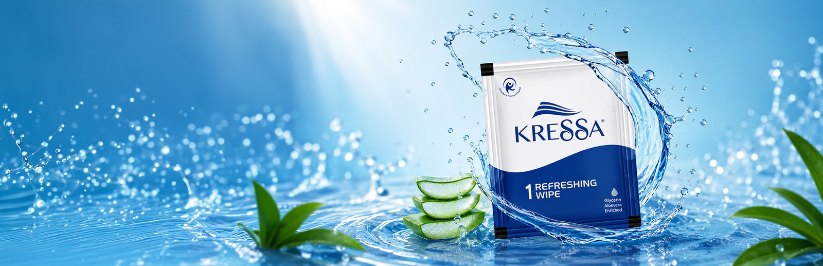 Kressa refreshing wet wipes